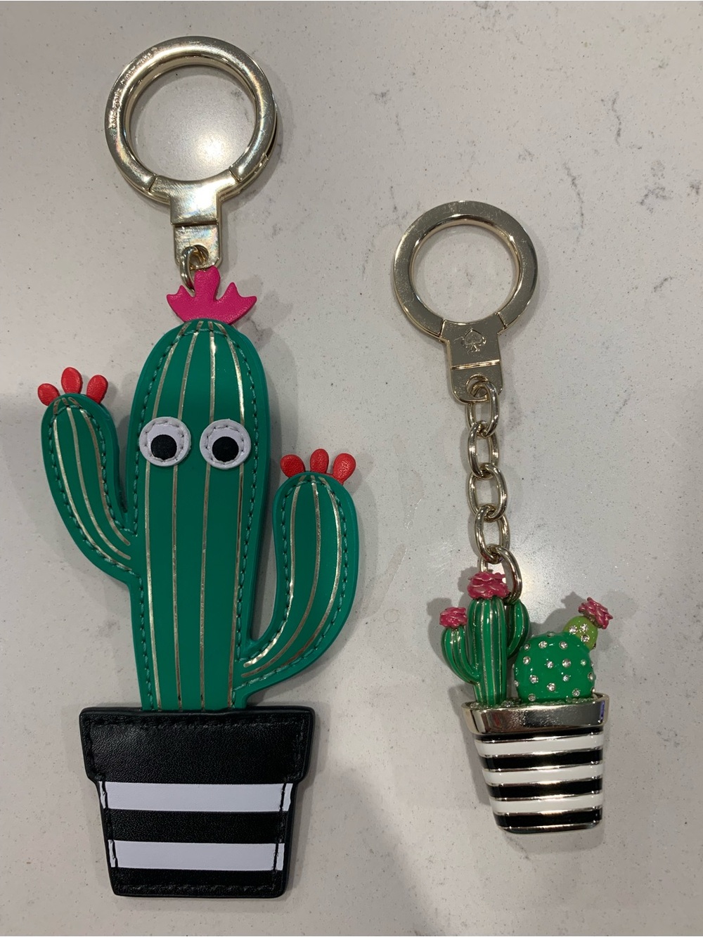 kate spade Mint Green Cactus Tote with Matching Cactus Wallet & Accessories - Picture 12 of 15